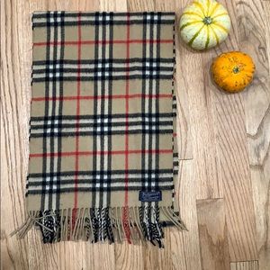 Vintage Burberry Cashmere Scarf